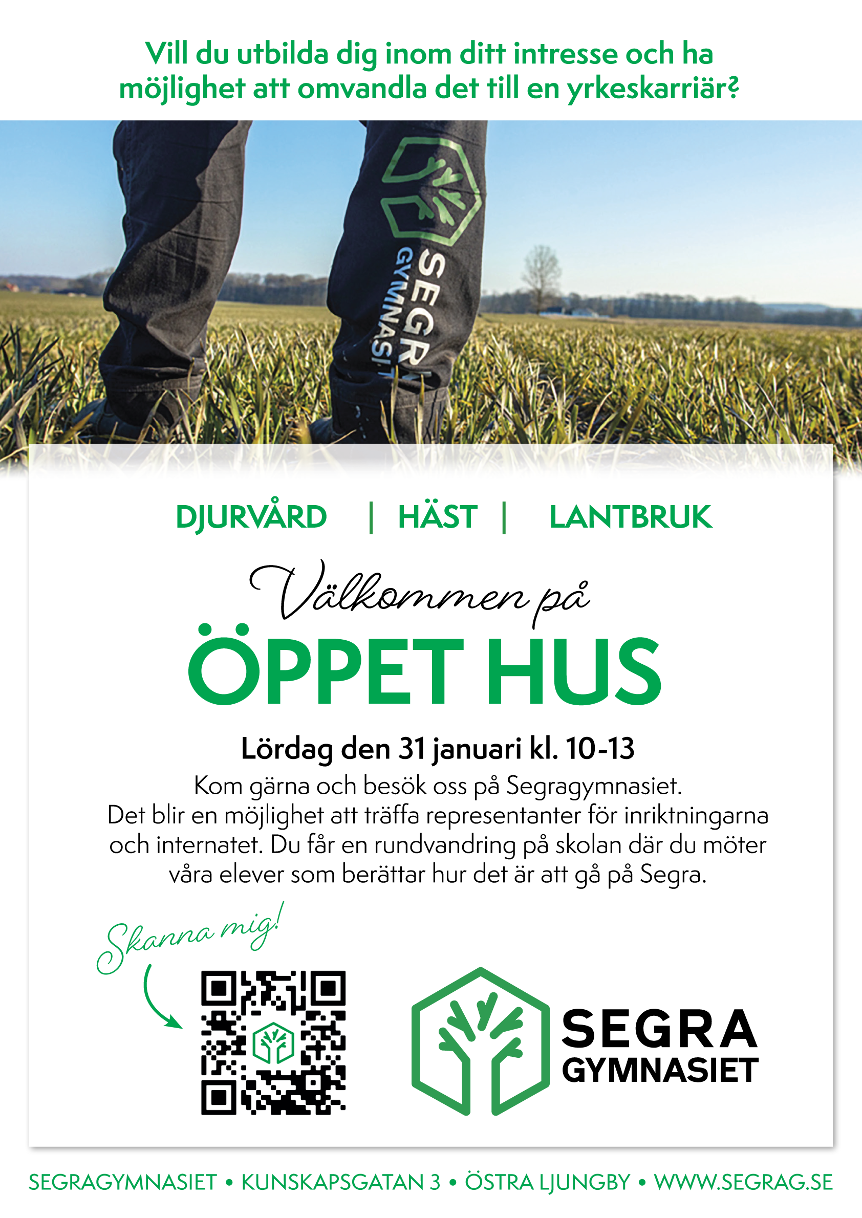 Du visar för närvarande Öppet hus lördagen den 31 januari