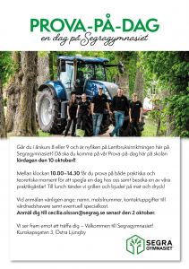 Läs mer om artikeln Prova-på-dag Lantbruk